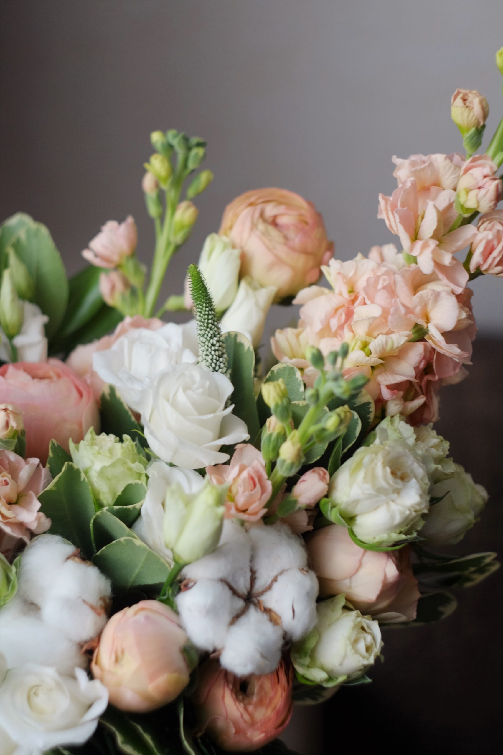 Floral bouquet with Pink Ranunculus
