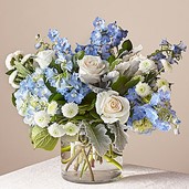 Blue and white bouquet