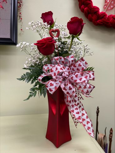 hearts of art valentine bouquet