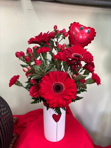 Ruby Red Valentine's bouquet